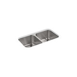 Carthage 32'' L Stainless Steel Undermount Double Basin Kitchen Sink