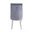 Ensemble de 2 chaises d'appoint en tissu gris et acier inoxydable-475011099