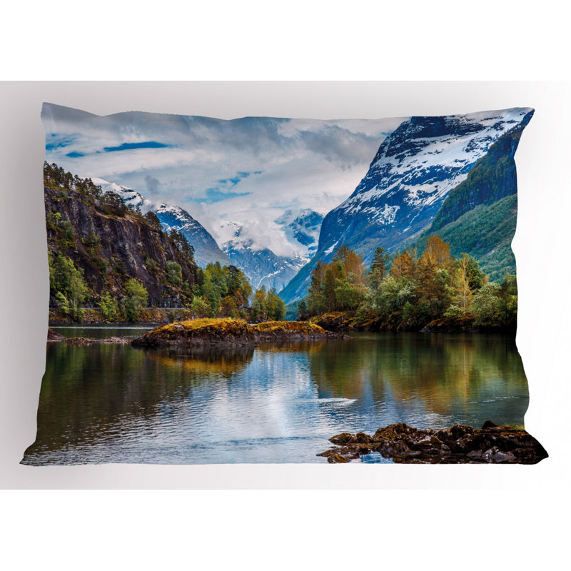 Mountain Polyester Toile Sham, Twin