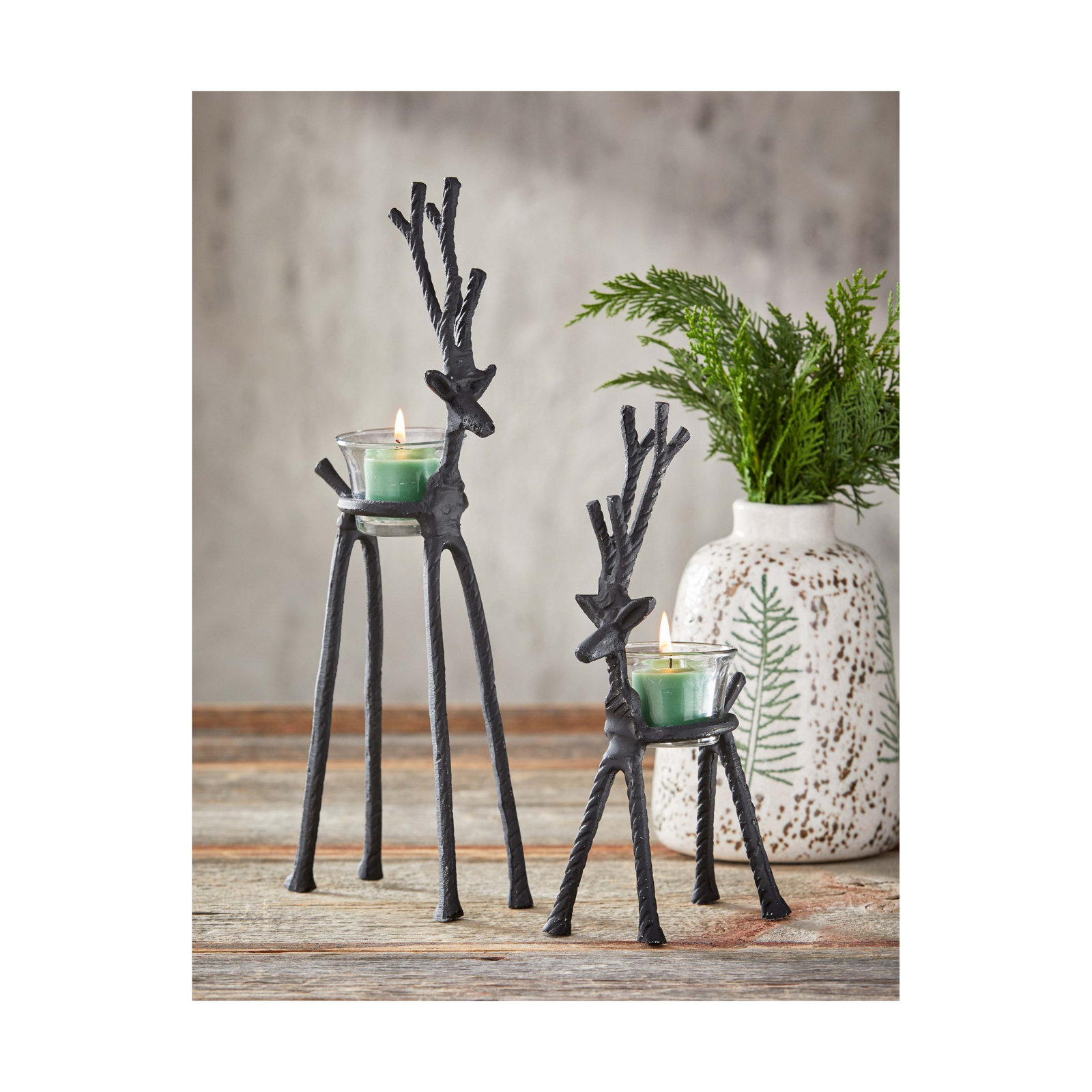 Frederick Aluminum Reindeer Tealight Holder