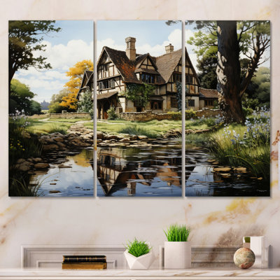 Ensemble de décorations murales Angleterre Cotswold Charmengland Landscape II - Angleterre