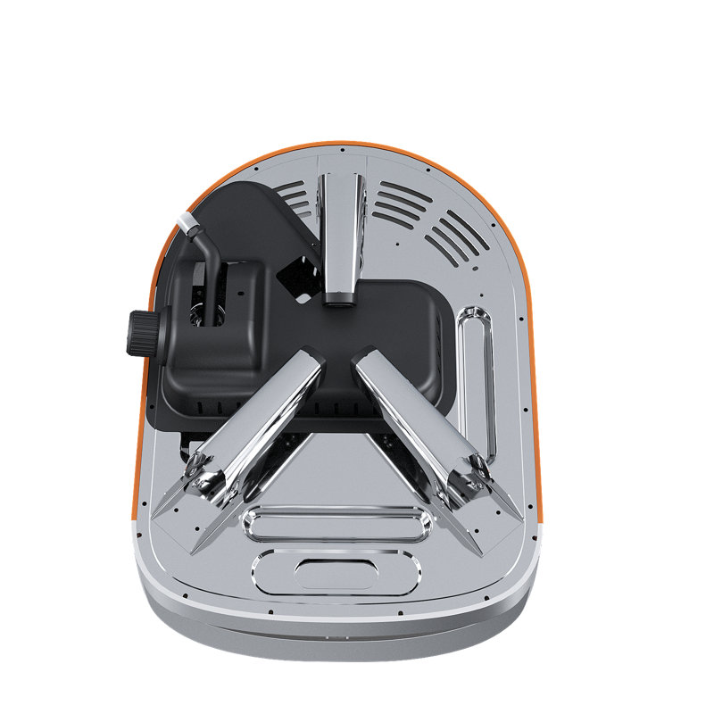 Unique Appliances Classic Retro 12" Portable Outdoor Propane Pizza Oven In Matte Orange, 11.5" H x 16.2" W x 22.72" D 