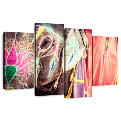 Brampt Holi Painted Elephant