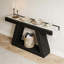 Console rustique avec rangement et conception polyvalente-18732005