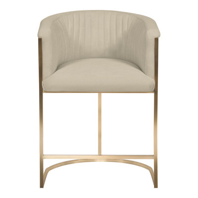 Skye Channel 25" Back Metal Frame Counter Stool by Vanguard Furniture