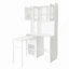 Table d'écriture convertible pliable, armoire de bureau avec tablette et tiroir pour poste de travail multifonctionnel-1005358443