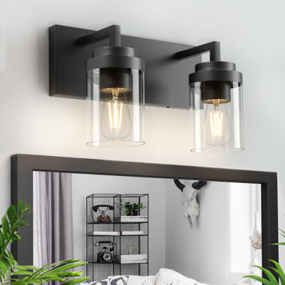 Bathroom Vanity Light with Glass Shade