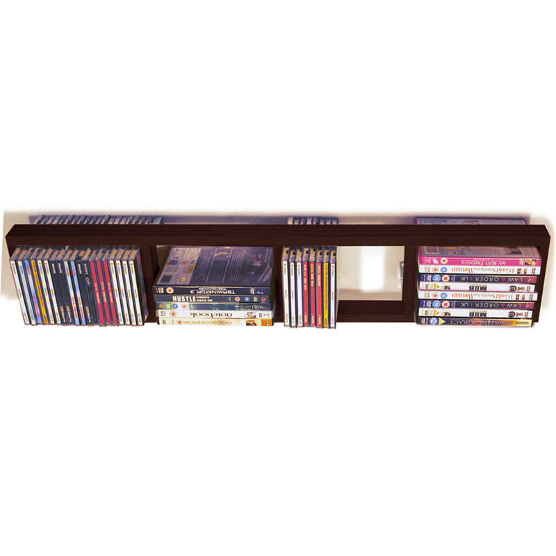 Solid Wood 86.5cm H Media Shelves, Black