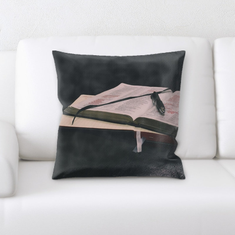 Microsuede Reversible Throw Pillow