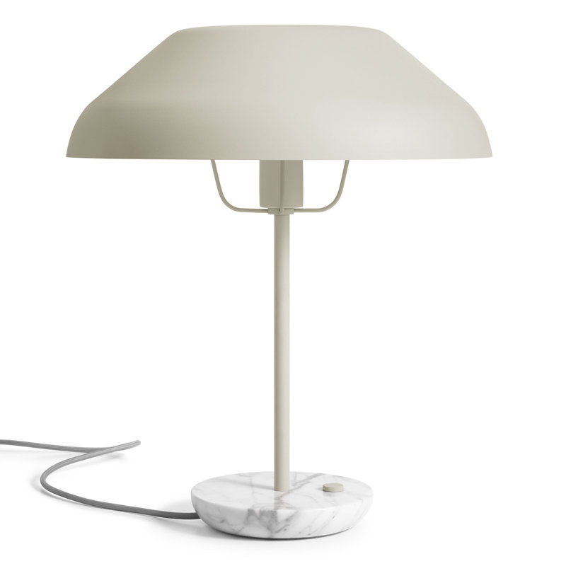 Beau Marble Table Lamp, Putty, Putty/White