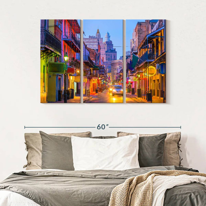 " New Orleans " 3 - Pieces, 32" H x 50" W x 1.25" D
