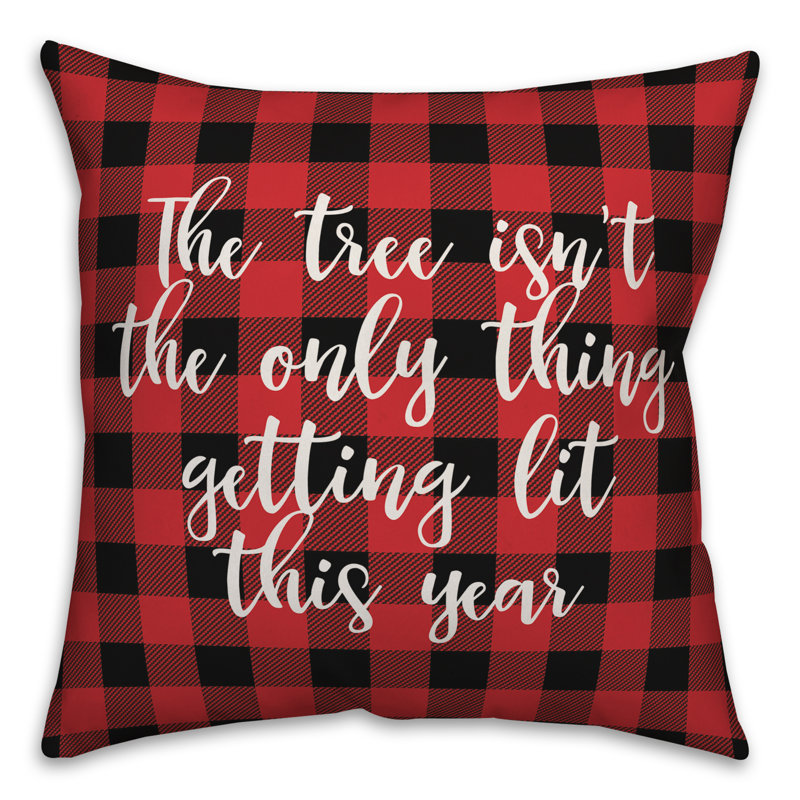  L'arbre n'est pas la seule chose à être éclairée cette année à Buffalo, Housse de coussin