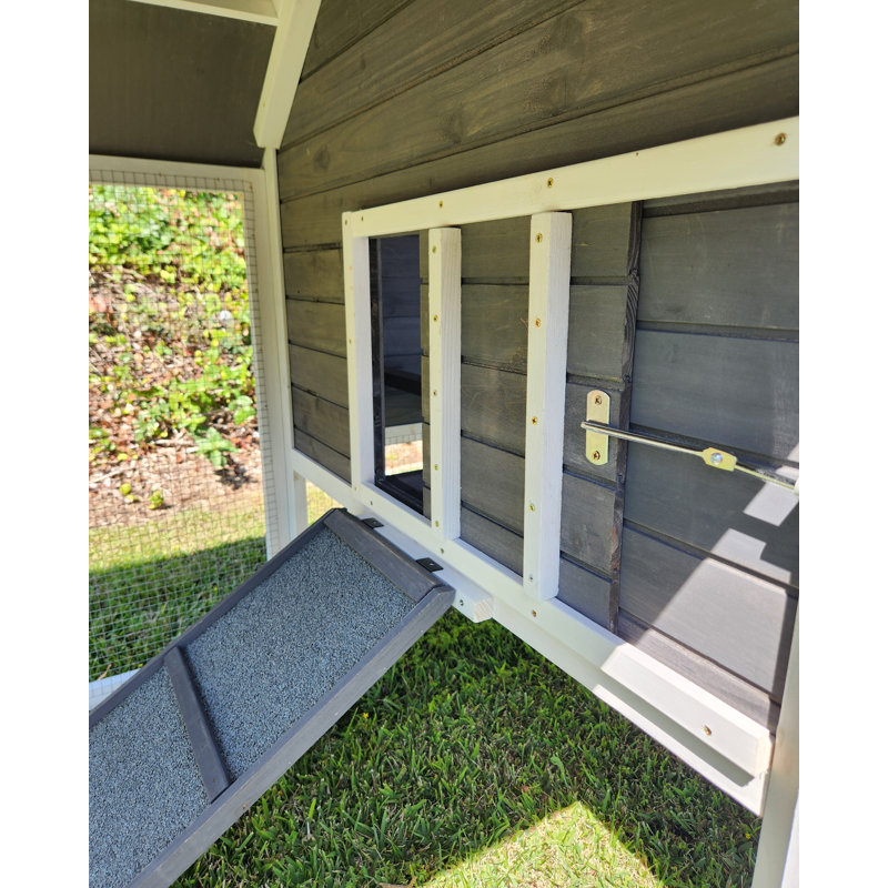 Cheyenne Chicken Coop Grey & White