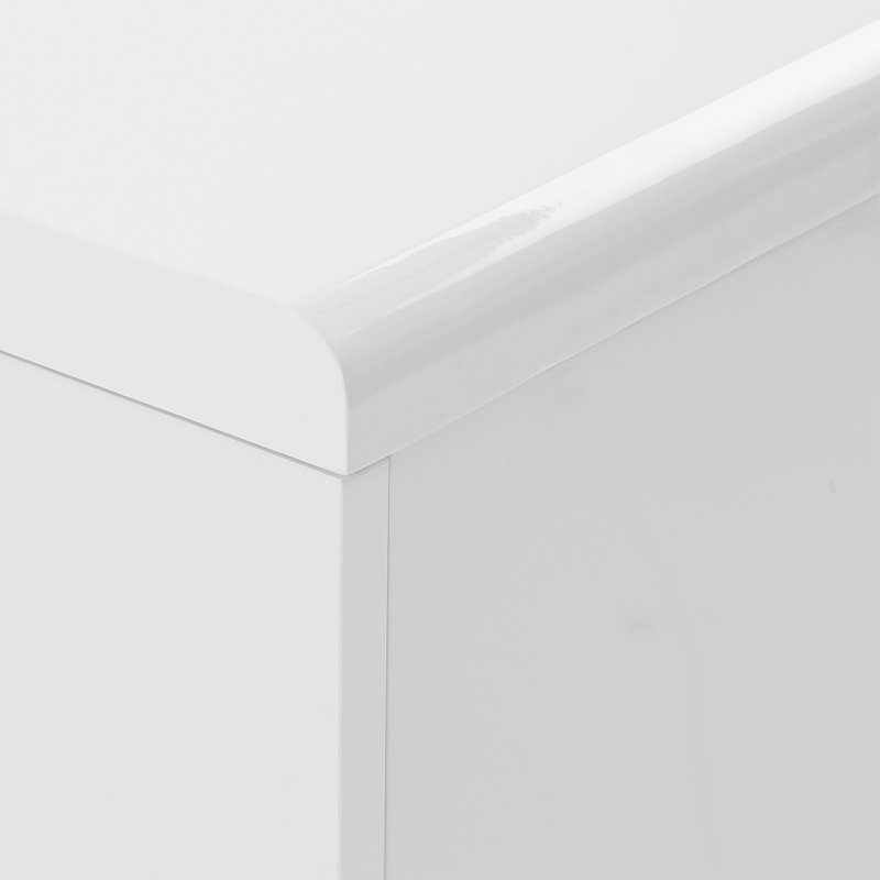 Meldrum 80cm W 3 - Drawer Chest of Drawers, White
