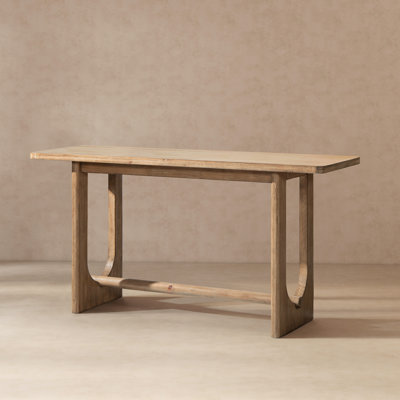 Fitz 72" Reclaimed Pine Modern Trestle Console Table