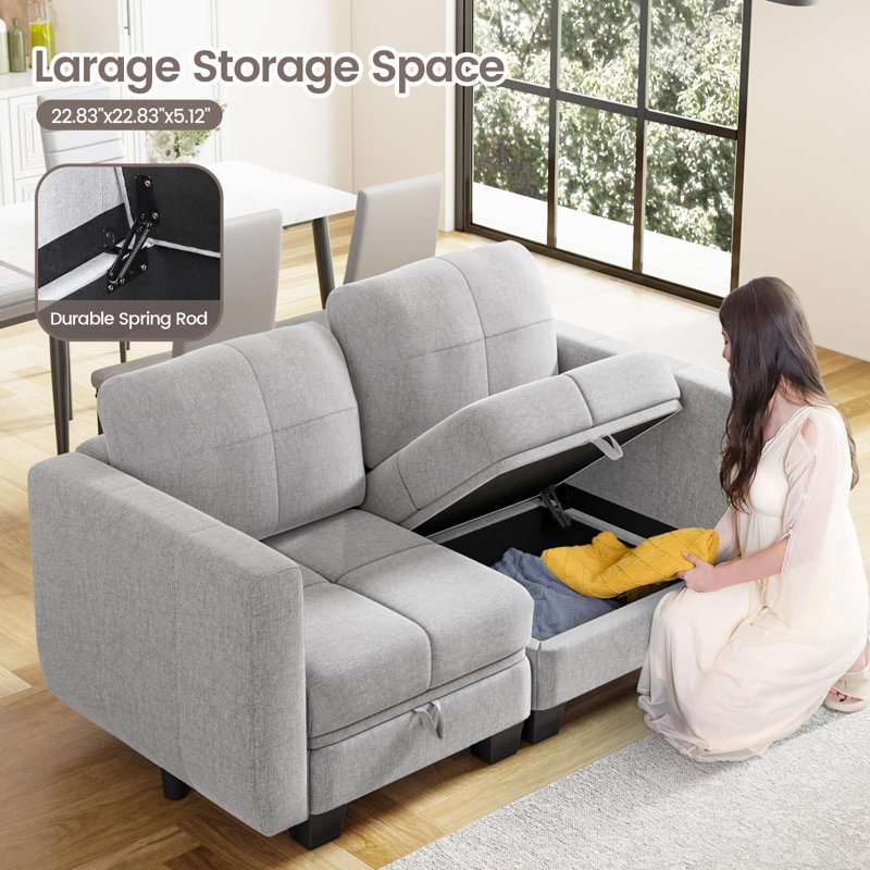 Upholstered Club Chair, Light Grey