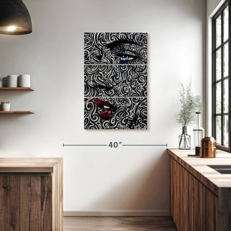 Leisha Engraved, 38" H x 24" W