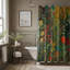 Golden Garden Glitz - Premium Shower Curtain-684669451