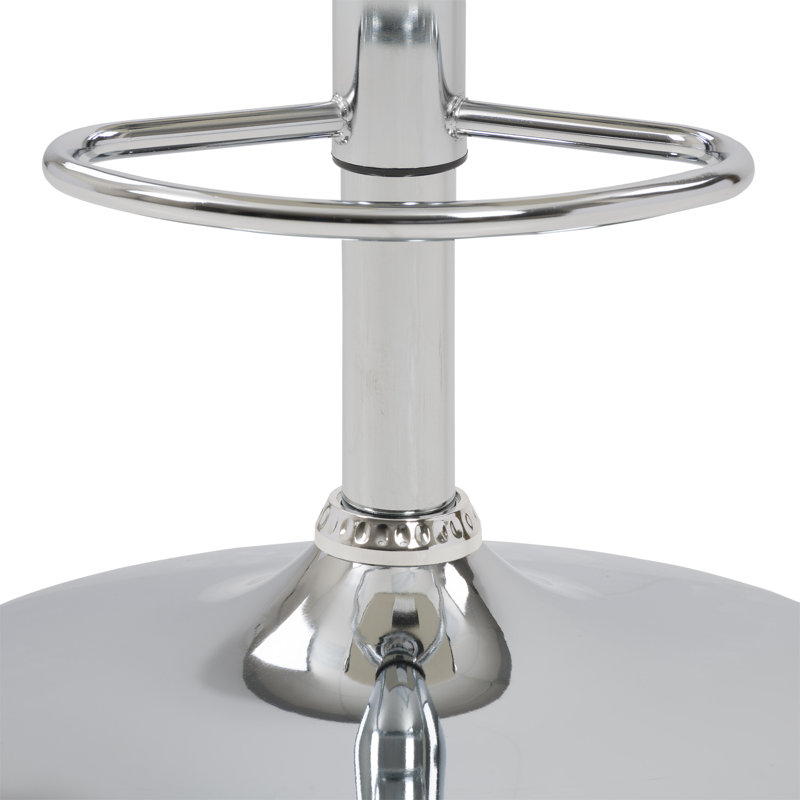 Swivel Upholstered Adjustable Height Counter Stool, Medium Gray