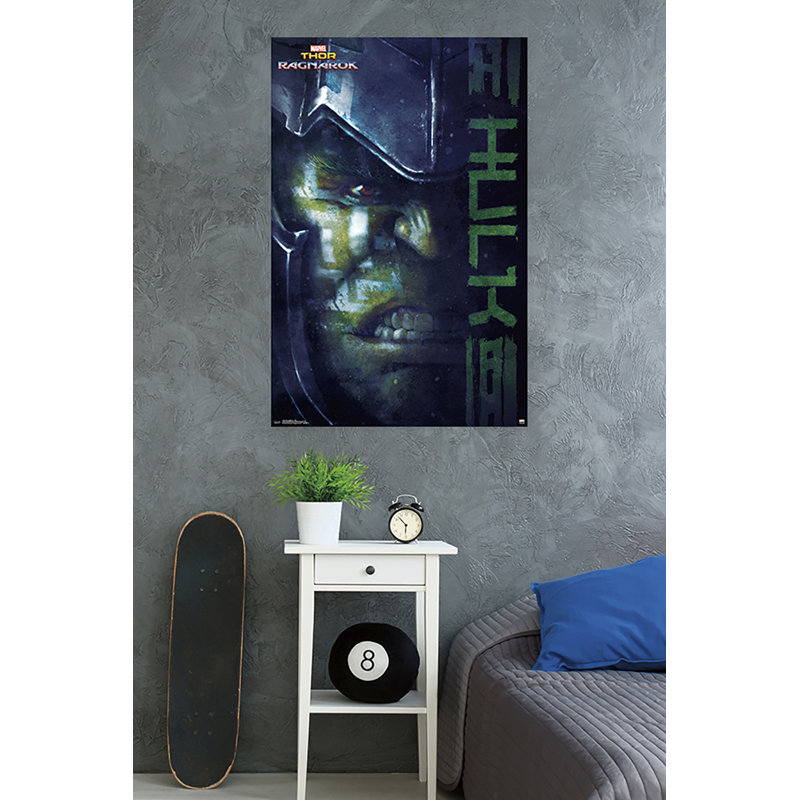 Ragnarok-impression sur papier thor : hulk