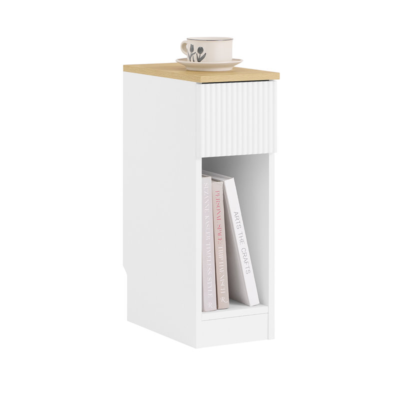 20cm W Engineered Wood Bedside Table
