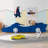 Race Car-Shaped Platform Bed With Wheels-1431291097