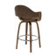 Daxton Mid-Century Swivel Bar & Counter Stool With Curved Back, Upholstered Seat, And Wood Frame-114210793-114210792-114210791