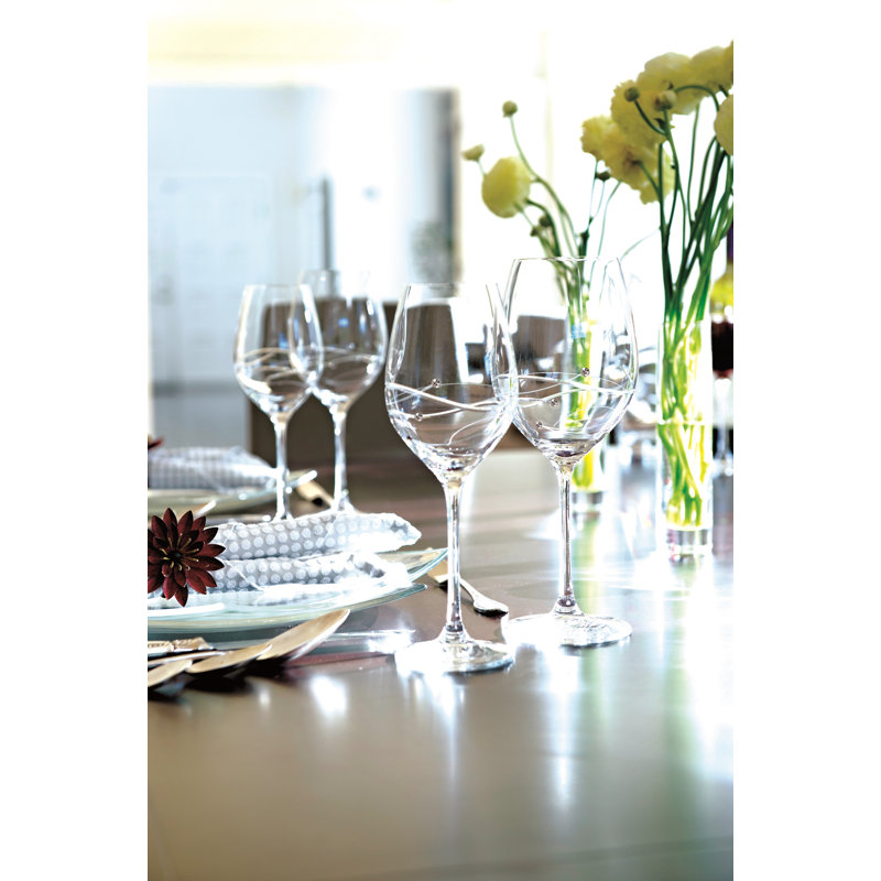 Handmade Crystal Wine Glass Set, 16oz