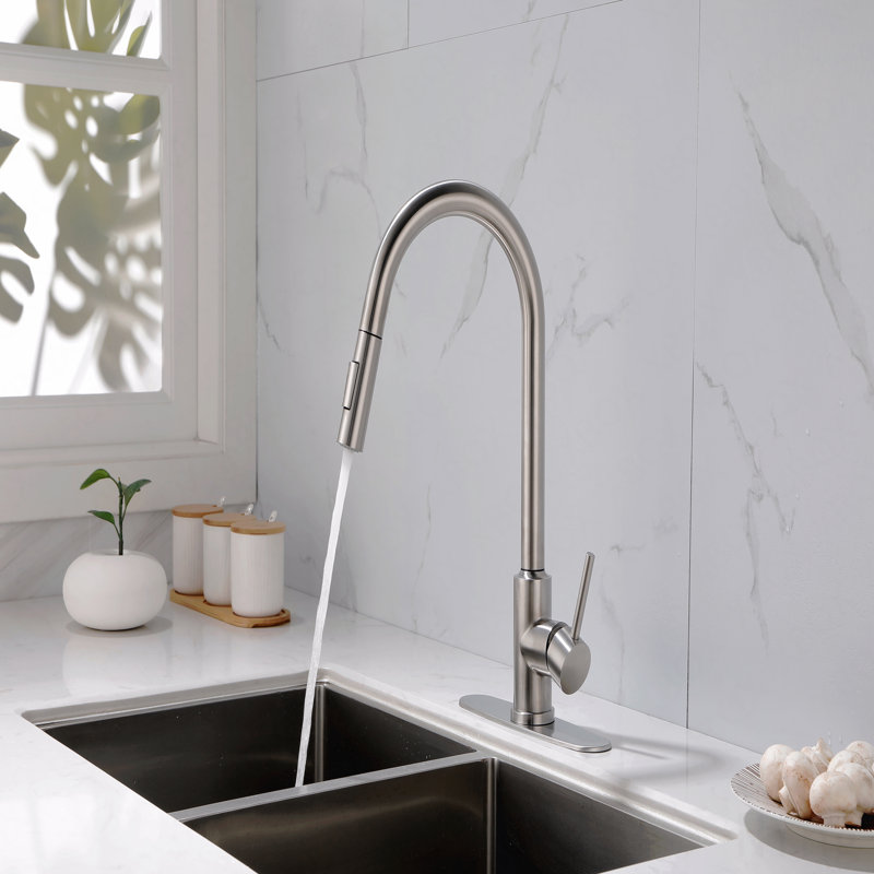 Kitchen Faucet With Pull-Down Sprayer