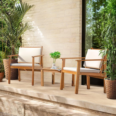 Acacia 2 - Person Patio Conversation Set with Cushions