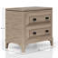Table de chevet 2 tiroirs avec finition sable