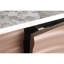 Buffet artistique 3D Wave, plateau autocollant en marbre, style américain antique pour rangement dans la salle à manger avec autocollant, utilisation multi-scénario, style et métal