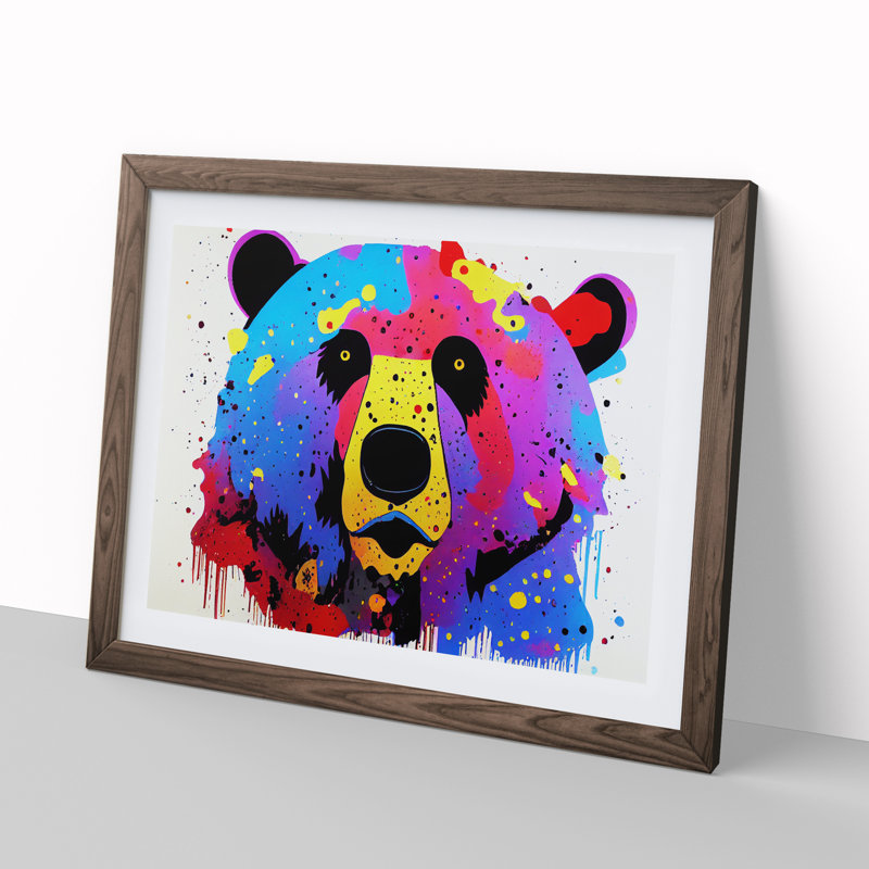 Bear Splash Vol.5 - Framed Print, Walnut, 34cm H x 46cm W x 2cm D