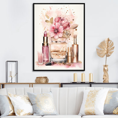 " Pink And Gold Cosmetics Boho Chic Beauty "