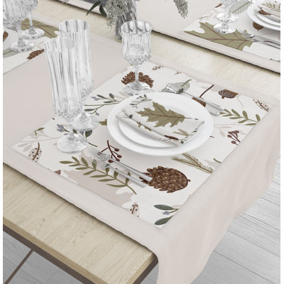 Leelah Polyester Floral Rectangle Placemat