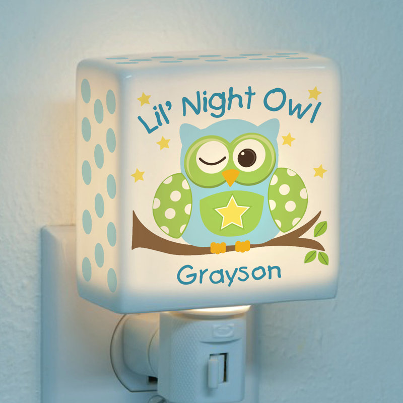 Veilleuse Lil Night Owl avec nom personnalisé imprimé