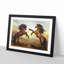 Two Wild Stallion Horses - Framed Print-56734070-56734080
