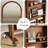 Half-circle Solid WoodFull Length Mirror