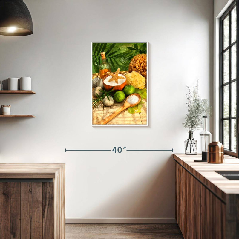 Spa tropical, Floating Frame White, 21 po x 31 po