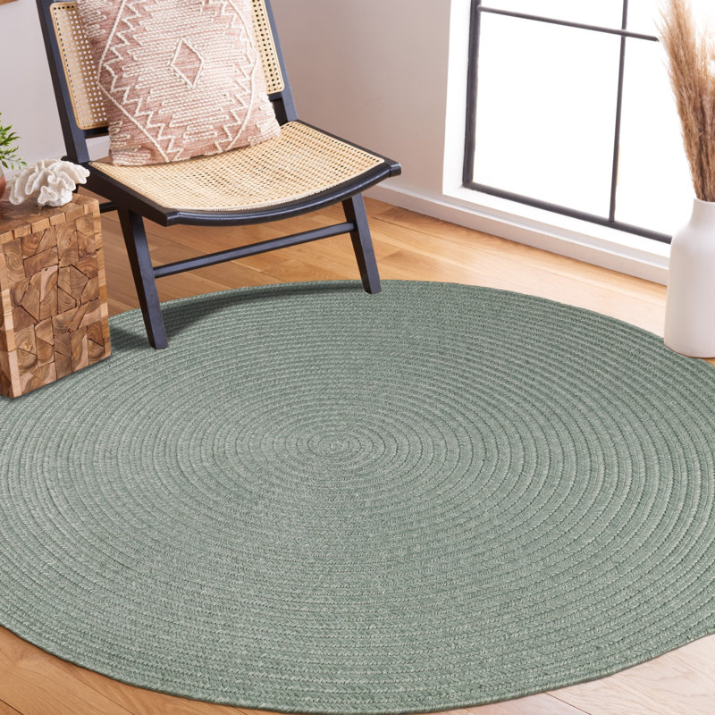 Tapis intérieur / extérieur tressé Neufeld, Rond 6 pi