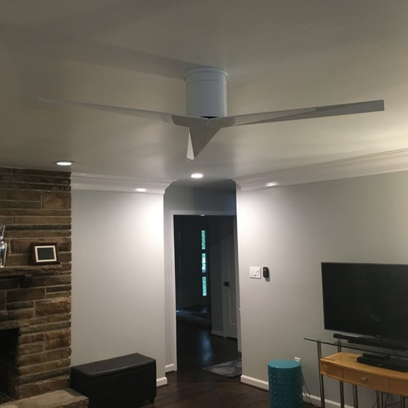 Eliza Ceiling Fan, Gloss White, Gloss White