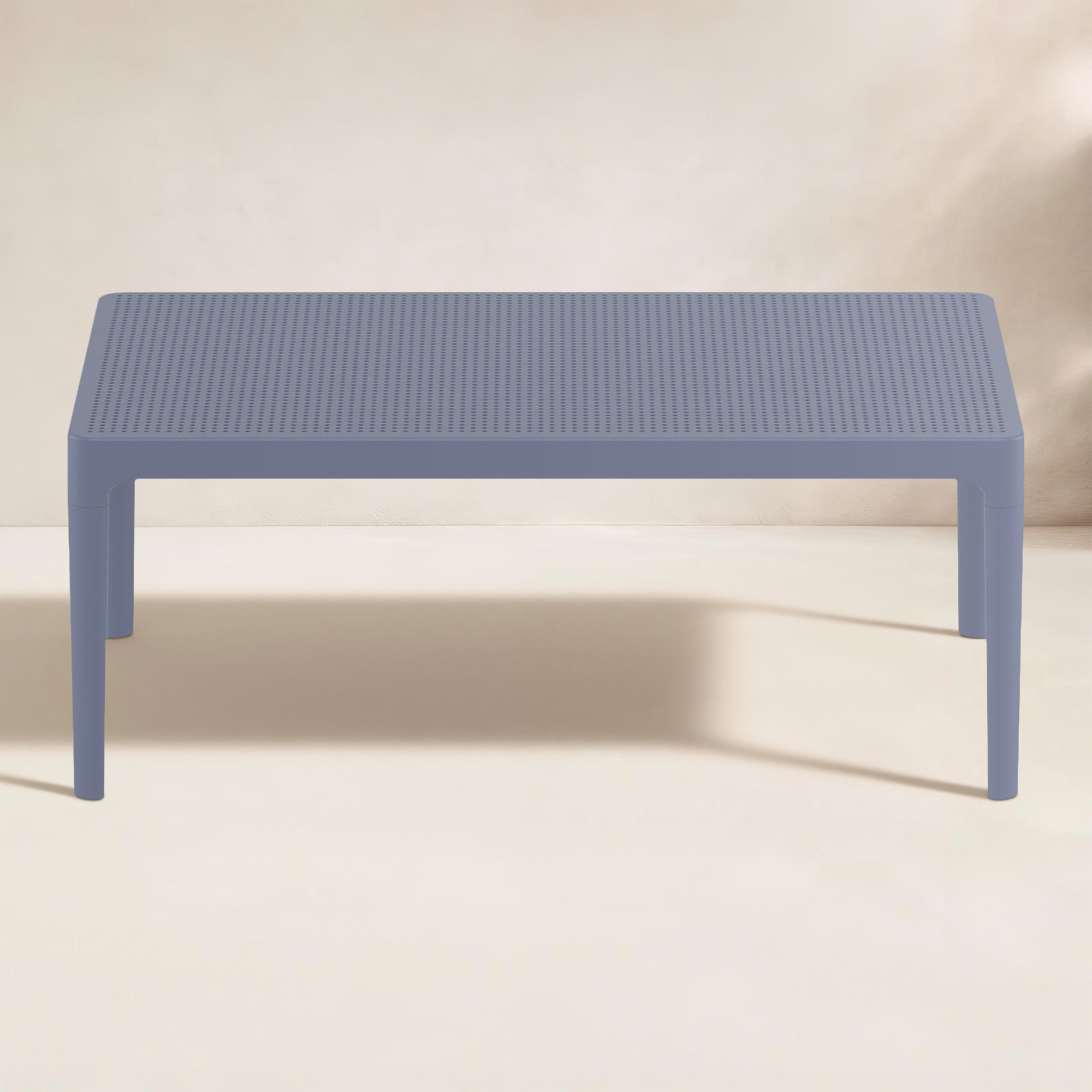 Farrah 23.6 " Patio Table, Dark Gray, 23.6"W x 15.7"H x 39.4"L