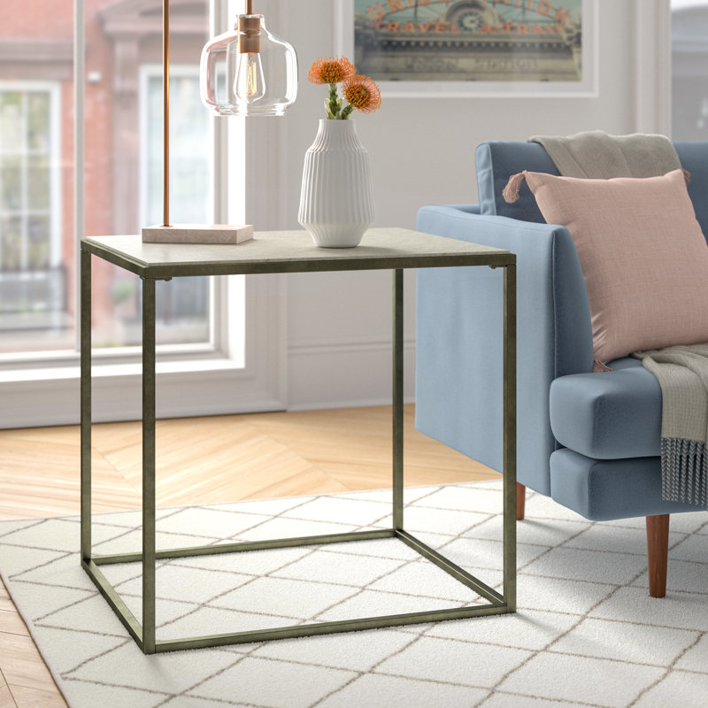 Kressley Stone Top End Table