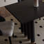 Table et chaise en bois massif moderne et simple rétro-109305010