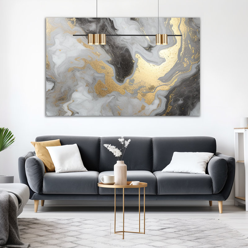 Genesis 5 - Light Kitchen Island Pendant, Black, Gold