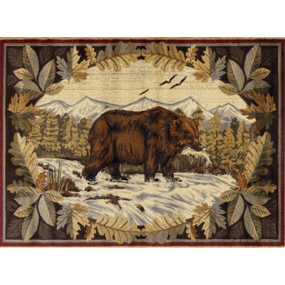 10 Ft. 3 In. X 7 Area Rug - Brown Polypropylene, To Damage And Stains Nature's Nest 0.4" Pile, Adds Luxury Room, Stain