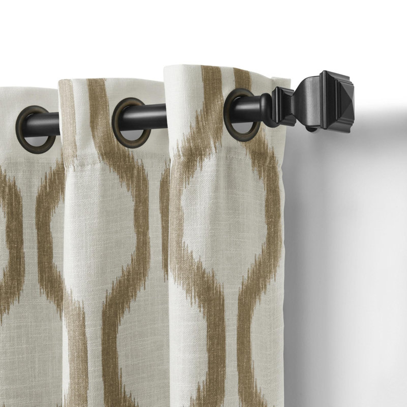 Threadmade Renzo Rod Pocket Back Tab Window Curtain, Natural - 52"W x 84"L, Natural, 52"W x 84"L