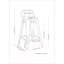 24 tabourets de comptoir en métal 24 po, 2, blanc vieilli, confortable, 24 po sur 2 - Repose-pieds de style industriel avec dossier blanc incurvé pour la maison