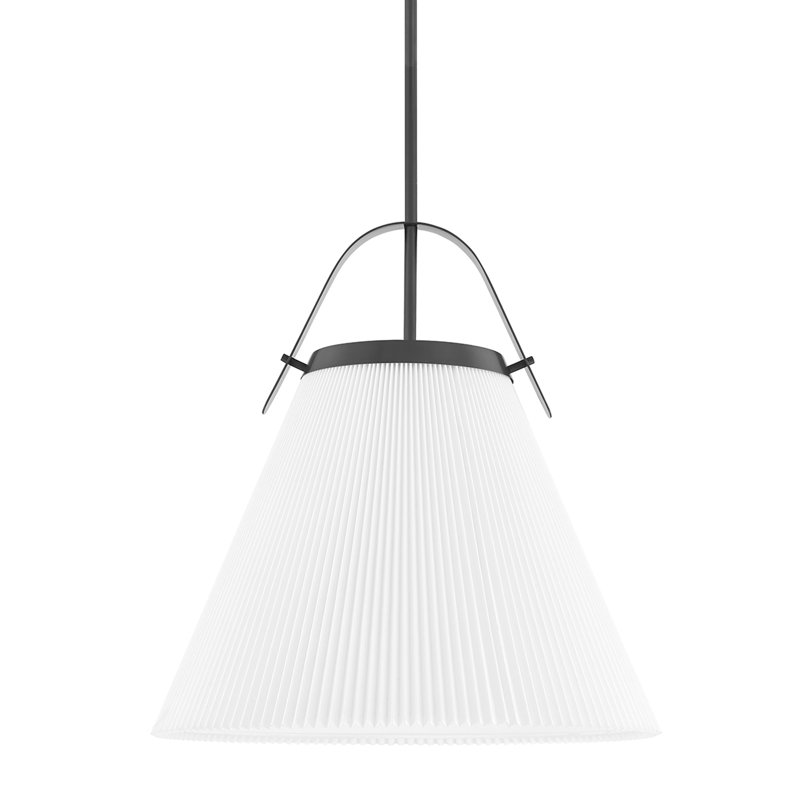 Luminaire suspendu 1 lumière Aldridge, H 19 po x l 16 po x p 16 po, Bronze vieilli