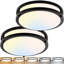 Paquet de 2 luminaires encastrés à DEL encastrés de 10 pouces, 30 W, noir, ultra lumineux 3200LM, 5CCT 2700K 3000K 4000K 5000K 6500K-118580793-118580795-118580800